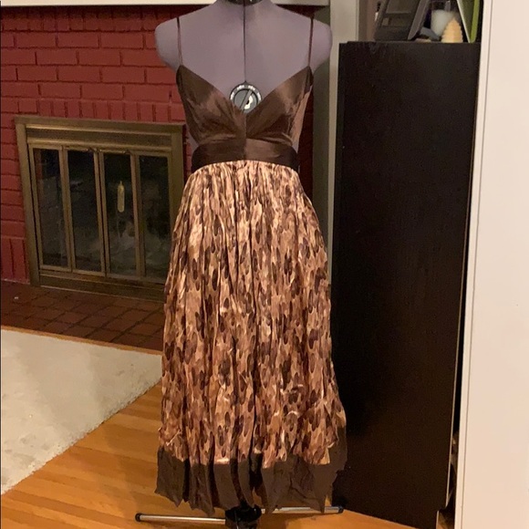 NWOT BCBG silk butterfly dress - Picture 1 of 3